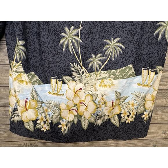 Vintage Winnie Fashion Shirt Men XXL Hawaiian Button Up Floral Tropical 2XL - Picture 6 of 7